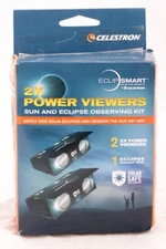 Celestron EclipSmart 2x Power Viewers Sun & Solar Eclipse Observing Kit #44406