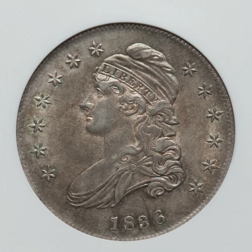 1836 50C Lettered Edge MS62 NGC O-102, R.3.