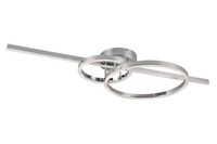 Trio Leuchten Montilla Led-Deckenleuchte Deckenlampe Metall Chromfarben Dimmbar