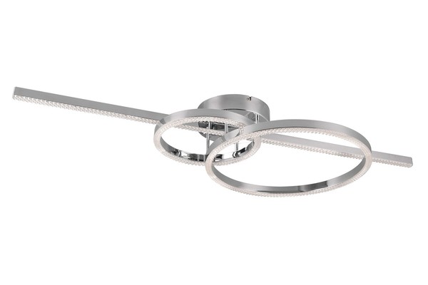 Trio Leuchten Montilla Led-Deckenleuchte Deckenlampe Metall Chromfarben Dimmbar-image