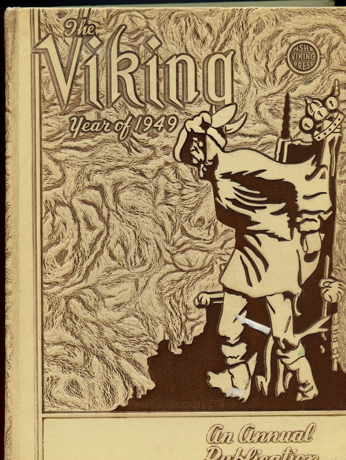 1949 Original - North High School Yearbook - Denver, Colorado, Nice Cond, Viking