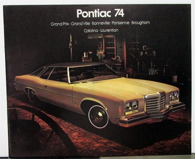 ALL MODELS CATALINA 1974 PONTIAC FULLSIZE BONNEVILLE ASSEMBLY MANUAL