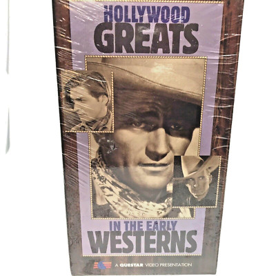 Hollywood Greats in the Early Westerns VHS 1997 3-Tape Set BRAND NEW SEALED
