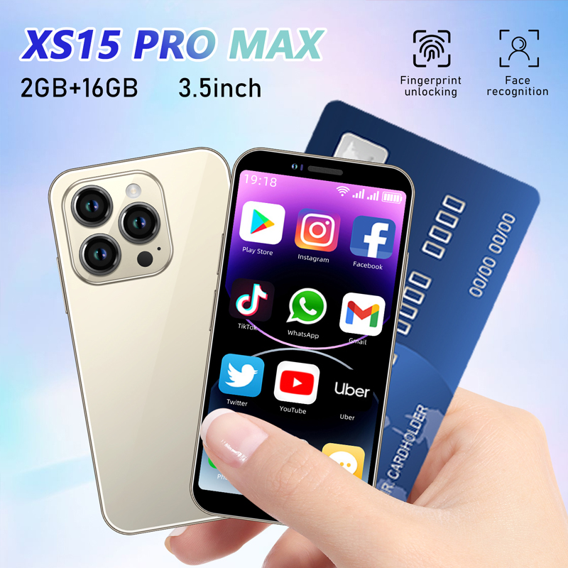XS15 Pro Max Mini Smartphone 3.5 inch 2GB+16GB Dual SIM Mobile
