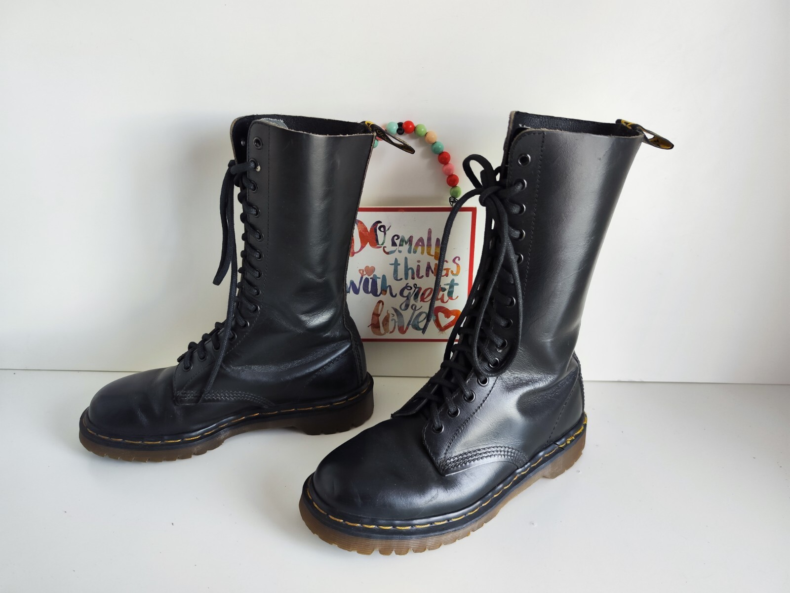 Dr martens 14 eye 1914 black england vintage boots UK6 EU39 US8 image 7