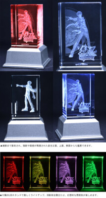Persona 5 Dancing in Starlight Joker Ren Amamiya 3D Crystal with LED Base set