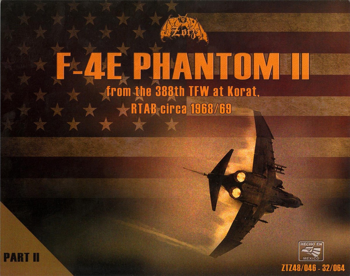 F-4 Phantom II 刺繍パッチ 302 TFS 99 Zotz Decals 1/32 MCDONNELL DOUGLAS F-4E PHANTOM II 388th TFW Korat