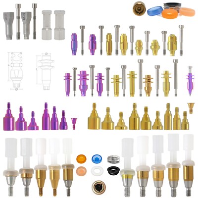 Locator/Healing Cap Abutment Transfer lab Analog for NobelBiocare NP/RP Hex Plat