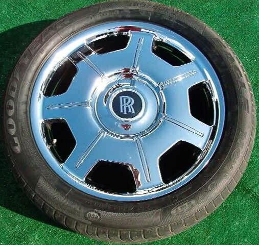 PERFECT Factory Rolls Royce Phantom Wheels Tires Original OEM Chrome Drophead 21