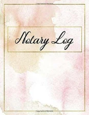 Public Official Notary Records Book Notary Log Book Receipts Journal