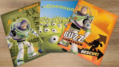 3 - Toy Story 3 School Pocket Binder Folder 2010 Design Buzz Lightyear Aliens