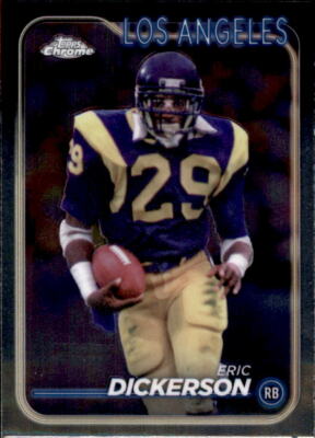 Card 104 - Eric Dickerson - Los Angeles - Base - Topps Chrome Football 2024