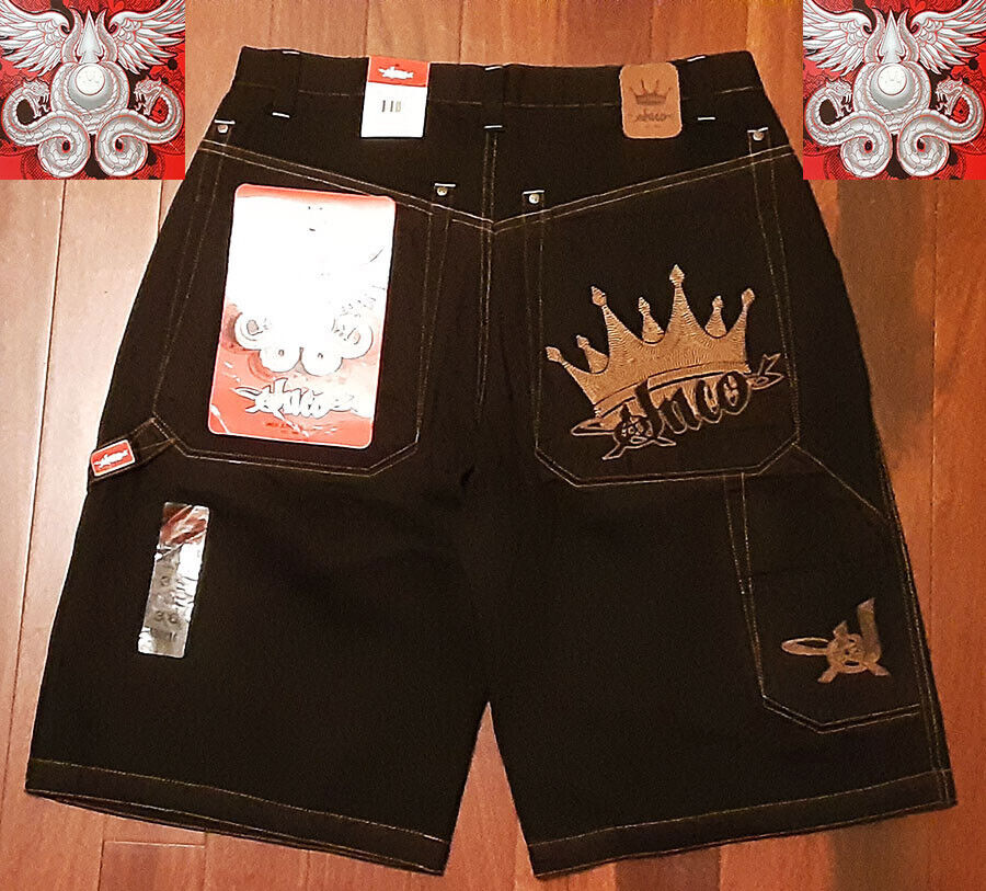 90s JNCO Crown Onyx Cargo Shorts 36 Vtg NWT Red Label 90s JNCO Crown Onyx Cargo Shorts 36 Vtg NWT Red Label