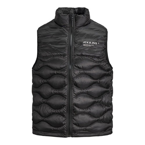 JACK & JONES Jcofusion Heat Quilted Gilet Sn, Black, L