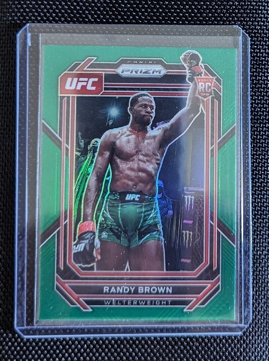 2023 Prizm UFC  Green Prizm Randy Brown Rookie Card #106