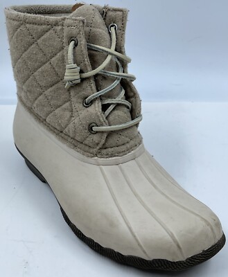 Sperry Top Sider Syren Women's Boots Sz M Beige Waterproof