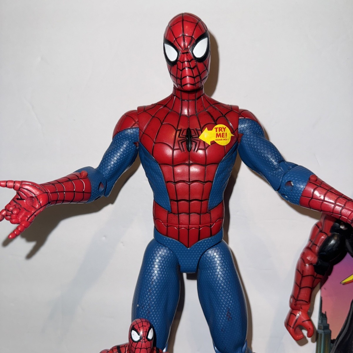Lot Of 17 Spiderman Action Figures Marvel Toy Biz Mixed Years