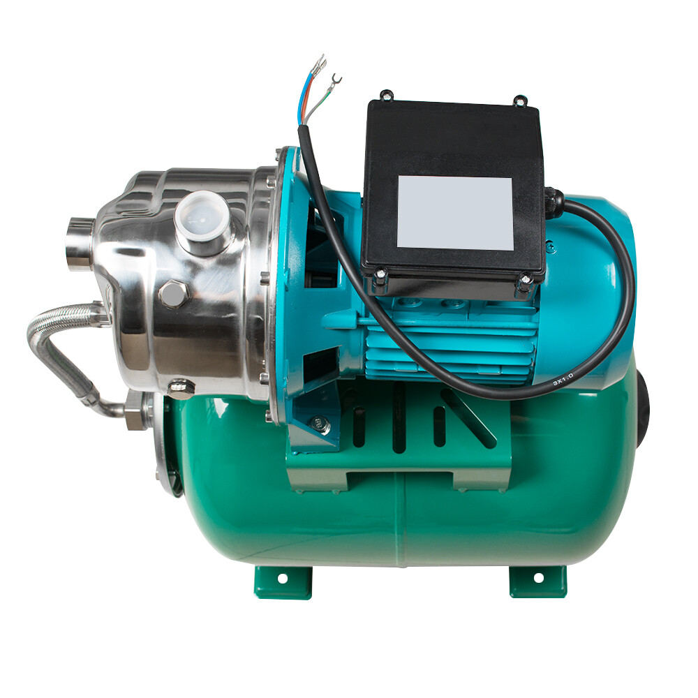 1HP 750W Shallow Well Jet Pump+Pressure Tank 740GPH Stainless Steel Jet