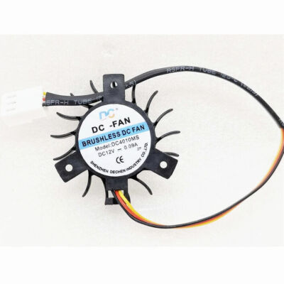 DC4010MS 37mm GPU Cooler Fan 27mm 12V 0.09A 3Wire 3Pin