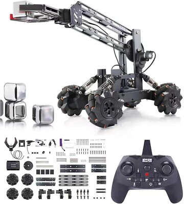 VANLINNY Smart Robot Arm Kit,2-in-1 Science Kits with 4-DOF Robotic Car,Elect...
