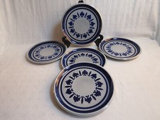 5 assiettes plates faïencerie