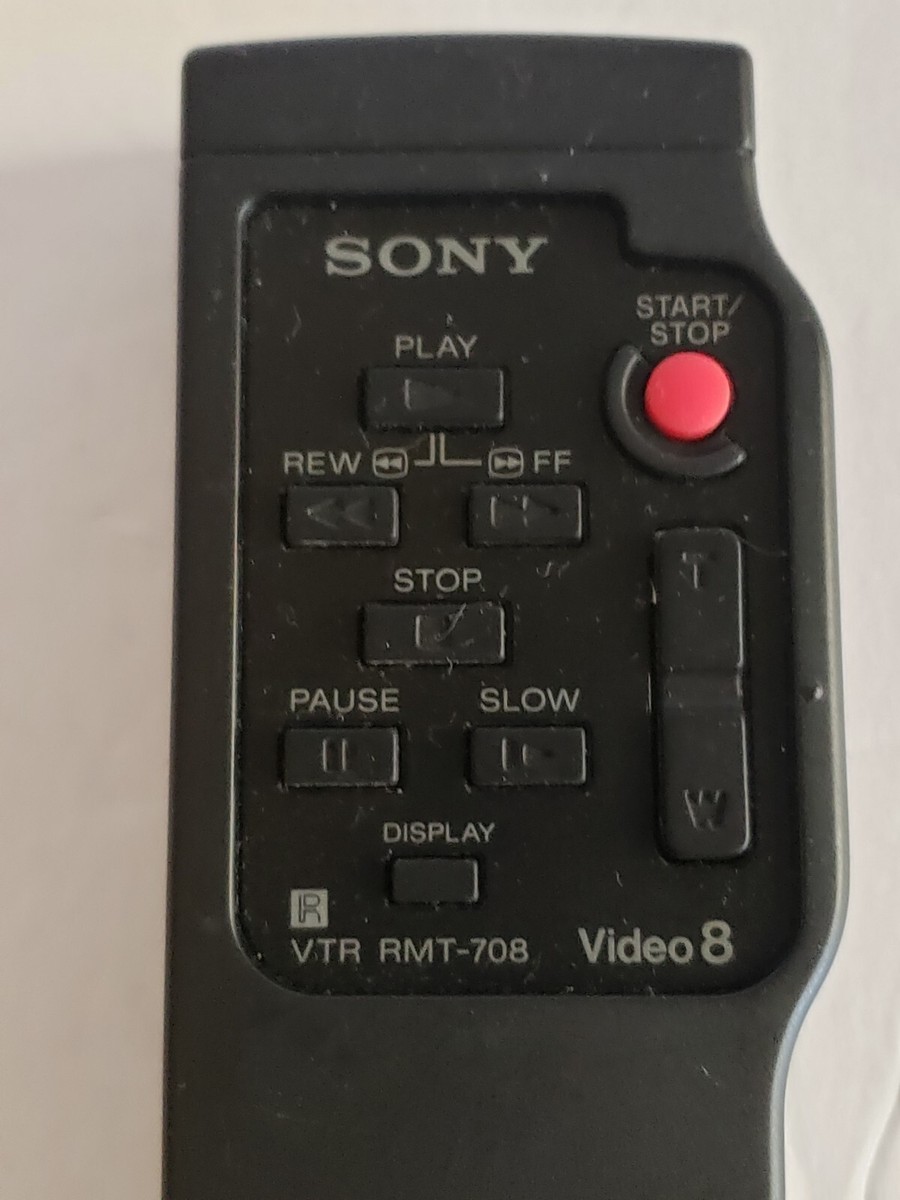 GENUINE OEM Sony VTR RMT-708 Video 8 Remote Control Handycam CCD