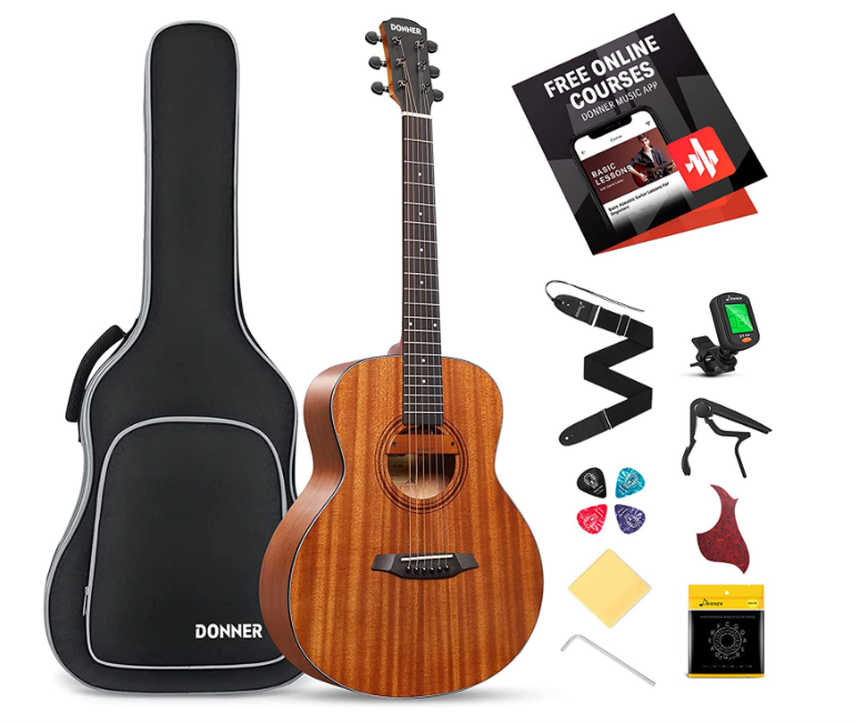 Donner Acoustic Guitar Electric 36 Inch for Beginner Adult All M