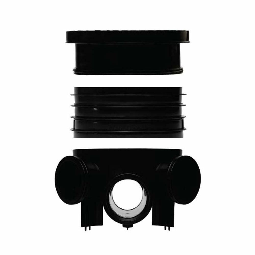 Underground 450mm 320mm 3 & 5 way chamber bases 110mm Risers & Manhole ...