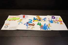Sesame Street 123 NES Poster Insert Only
