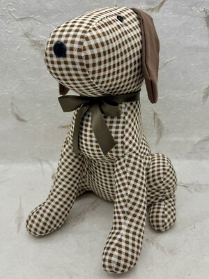 Morgan Home Fashion Heavy Weighted Dog Door Stop Stuffed Animal Puppy EUC 