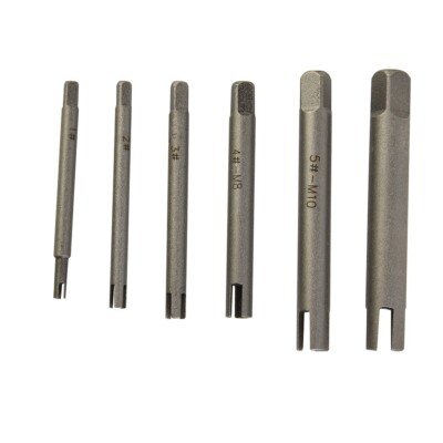 6pcs Remove Stripped Damaged Screw Tap Extractor Broken Head Screw Removal Tool
