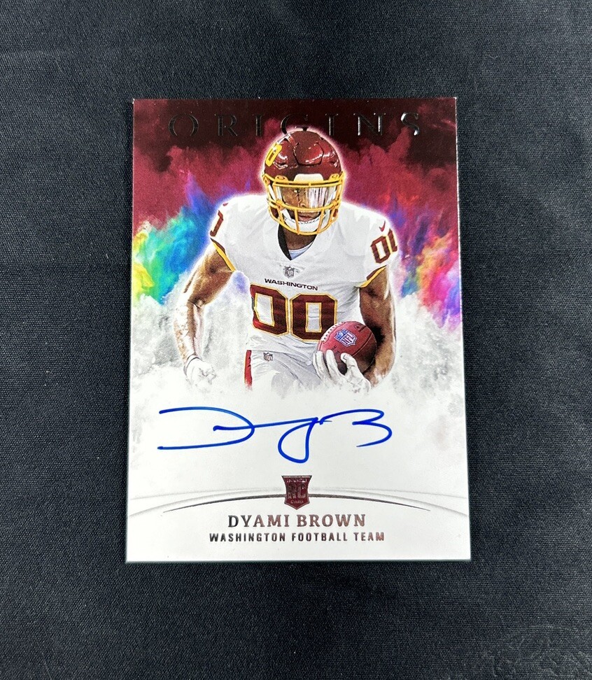 Dyami Brown Panini Origins Rookie Autographs #RADB Red
