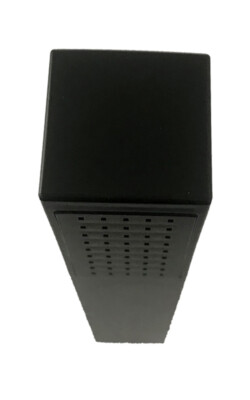 Andreas Dell Stabbrause HBRS - Eckig Handbrause in Schwarz Matt