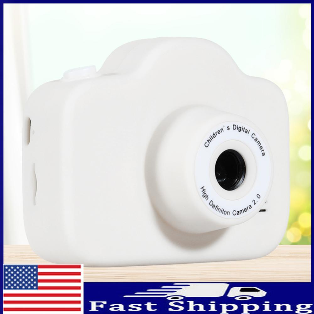 Mini Camcorder Toy Portable Toddler Camera for Kids Holiday Gifts (White)-image
