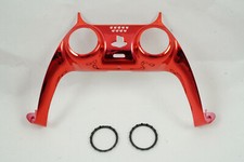 Chrome Red Shell Trim For PS5 Controller  Joystick accent rings Model CFI-ZCT1W