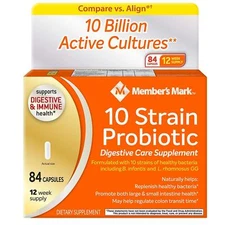 Member's Mark 10 Strain Probiotic (84 ct.)