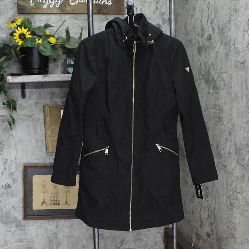 Guess Womens Belted Softshell Jacket with Hood 16710941b64ffa Deep