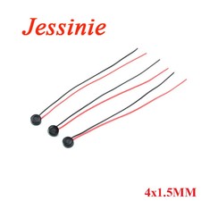 Electret Condenser Microphone 10pcs 4mm with Wire for Audio Devices