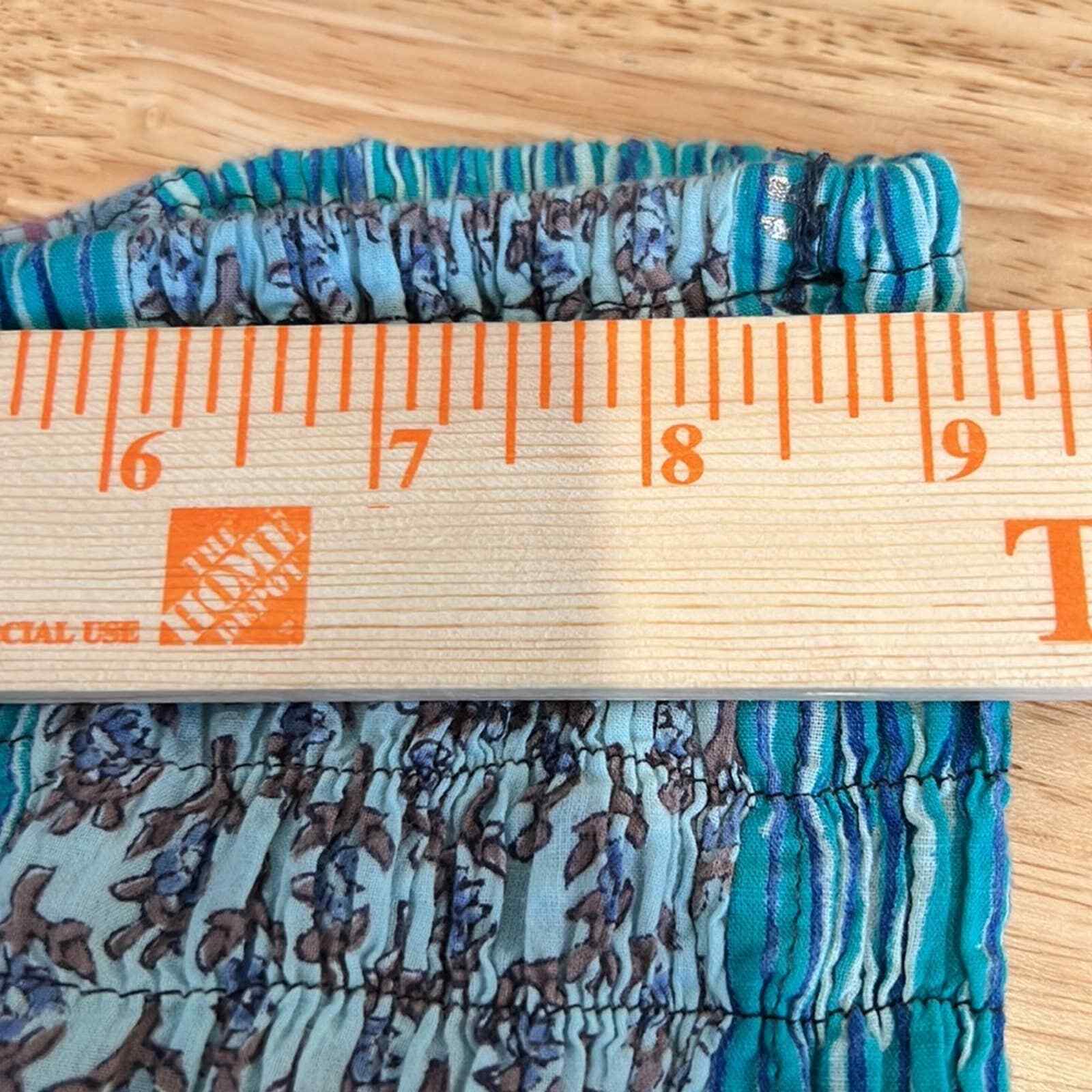 Boho Patchwork Drop Crotch Harem Pants Women's Sm… - image 7