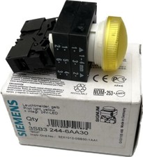 Siemens 3SB3 244-6AA30 indicator light yellow E:04