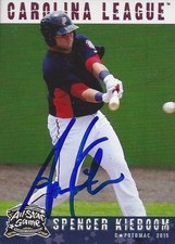 Spencer Kieboom Potomac Nationals 2015 Carolina League All Star Game Signed Card