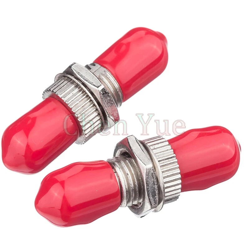 50pcs ST Simplex mode Fiber Optic Adapter Optical Fiber Coupler ST Fiber Flange - Image 2 of 4