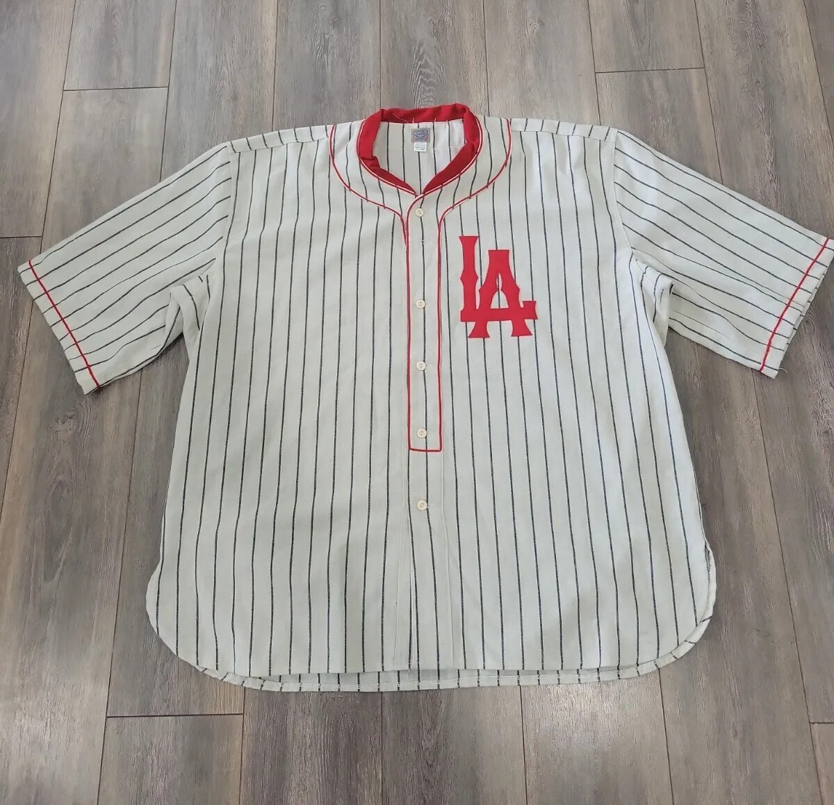 VINTAGE AUTHENTIC EBBETS FIELD FLANNELS LA ANGELS JERSEY 60