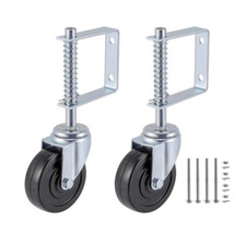 Spring Loaded Gate Caster 4  , Heavy Duty Gate Caster Wheel with Spring Loaded,Un