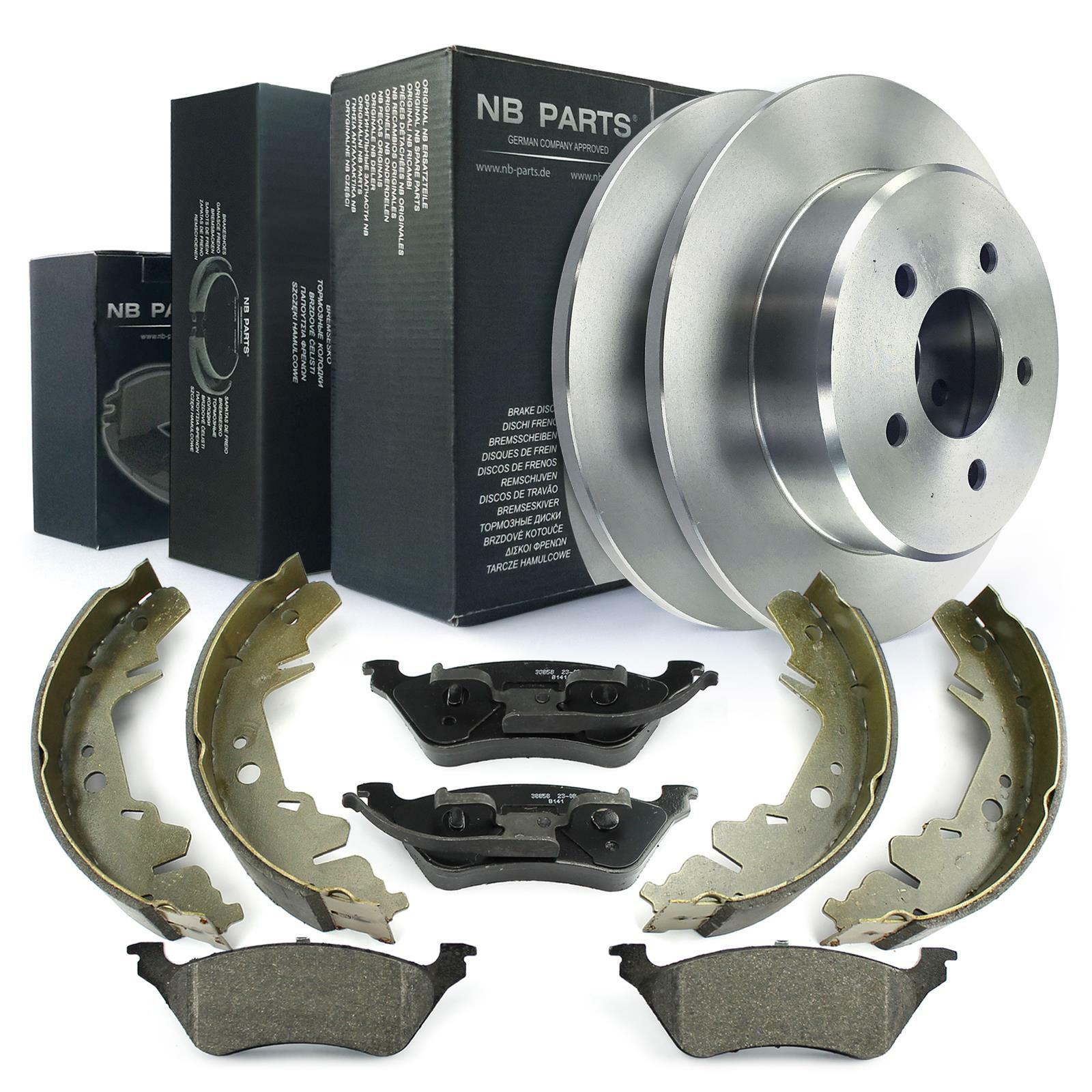 Brake Discs Brake Pads Brake Shoes Handbrake Rear for Chrysler Voyager IV