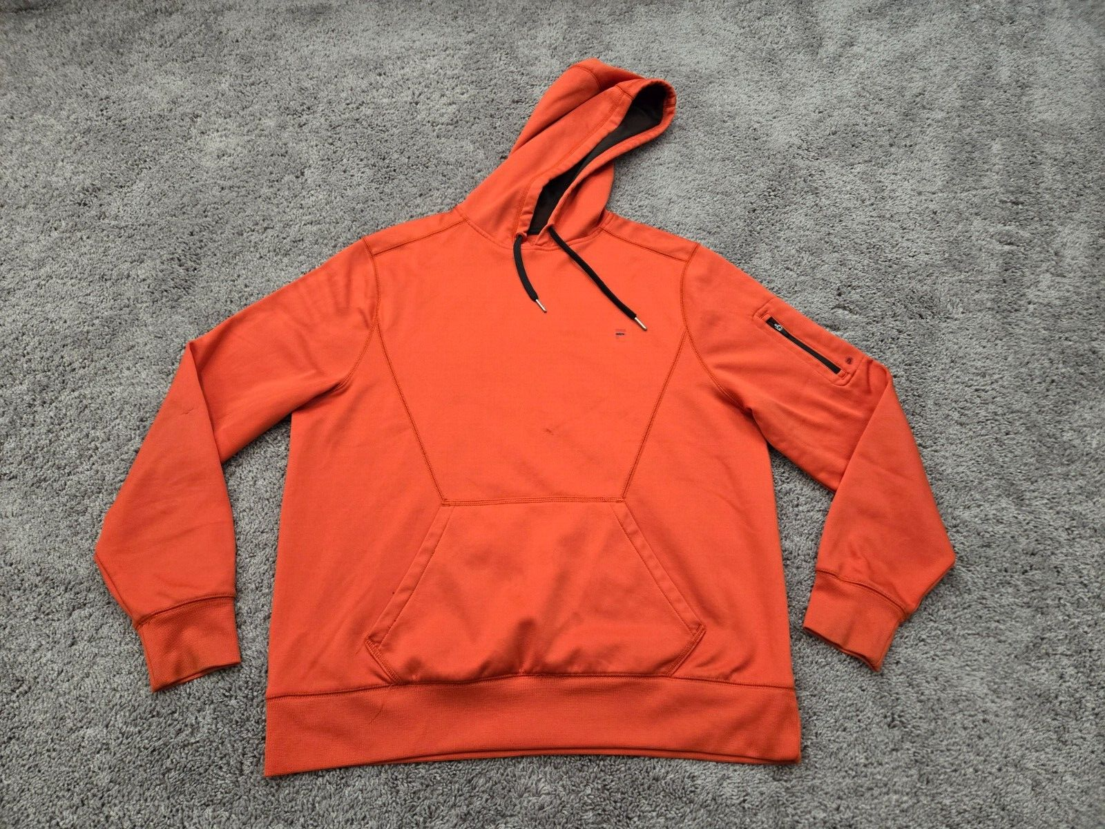 Fila Felpa con Cappuccio Giacca Uomo Pullover Extra Large Arancione Coulisse