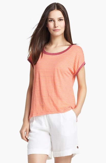 eileen fisher linen tee