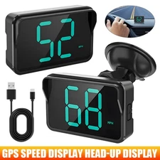 GPS Digital Speedometer Car Truck Motorcycle Head Up Display Odometer HUD MPH
