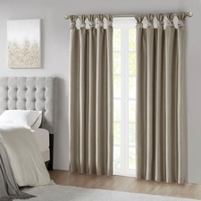 PA Blackout 50x95" Twist Tab Total Blackout Window Curtain Panel Pewter