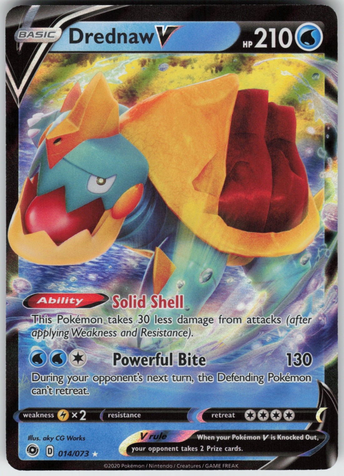 Foil Drednaw V 14/73 Champion's Path Ultra Rare NM